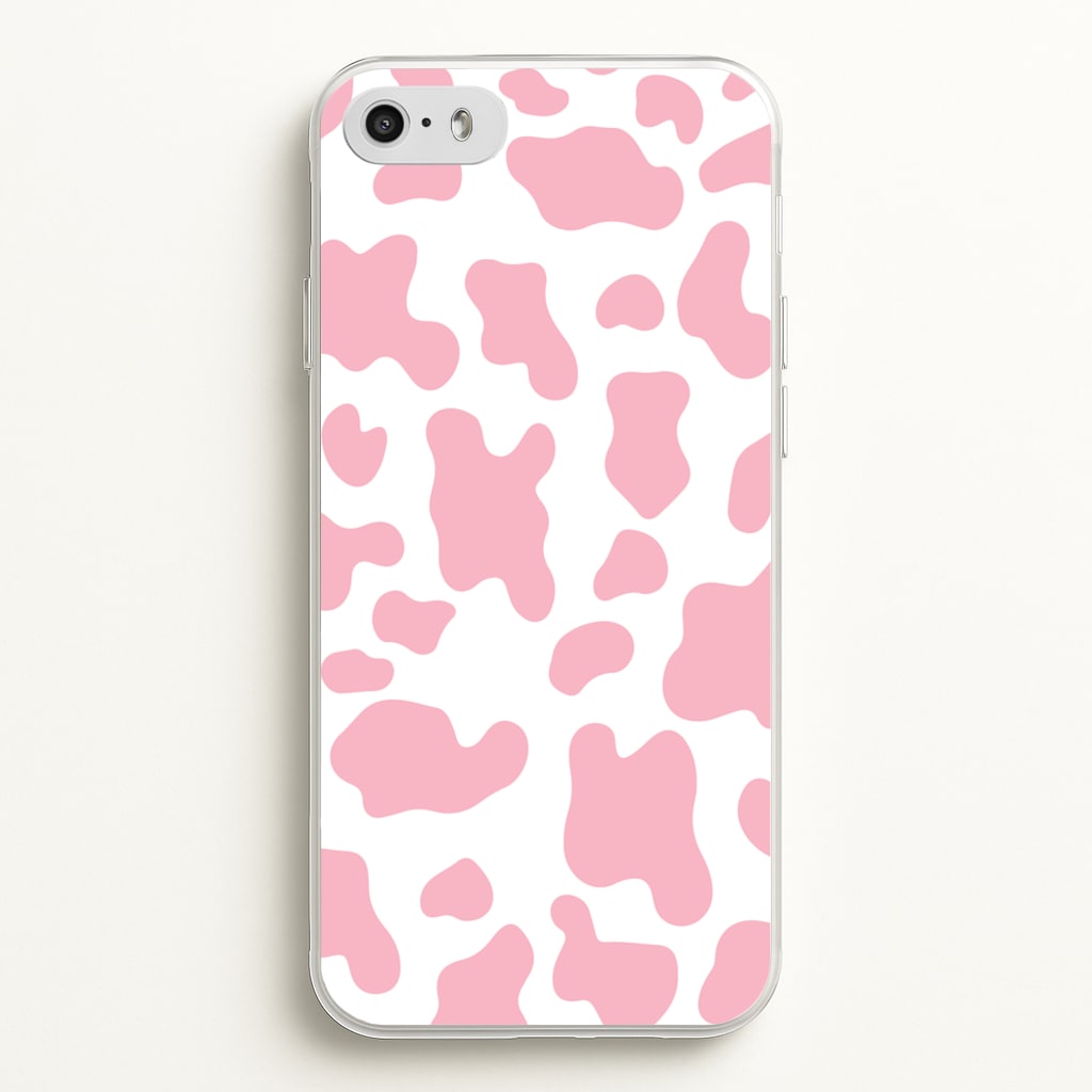 Pink Cow - Animal Patterns - Animal Patterns Phone Case for iPhone 5 / 5s / SE 2016