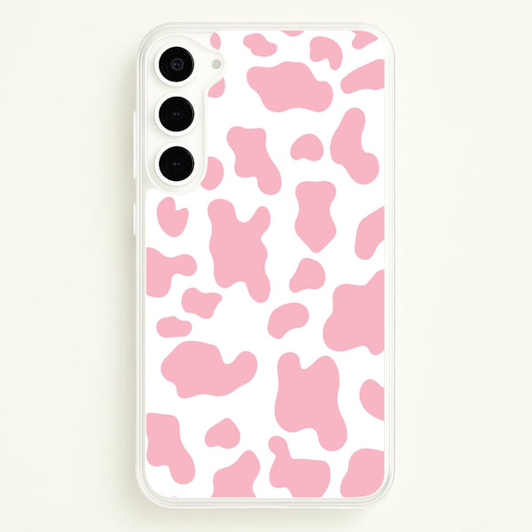 Pink Cow - Animal Patterns - Animal Patterns Phone Case for Galaxy S23