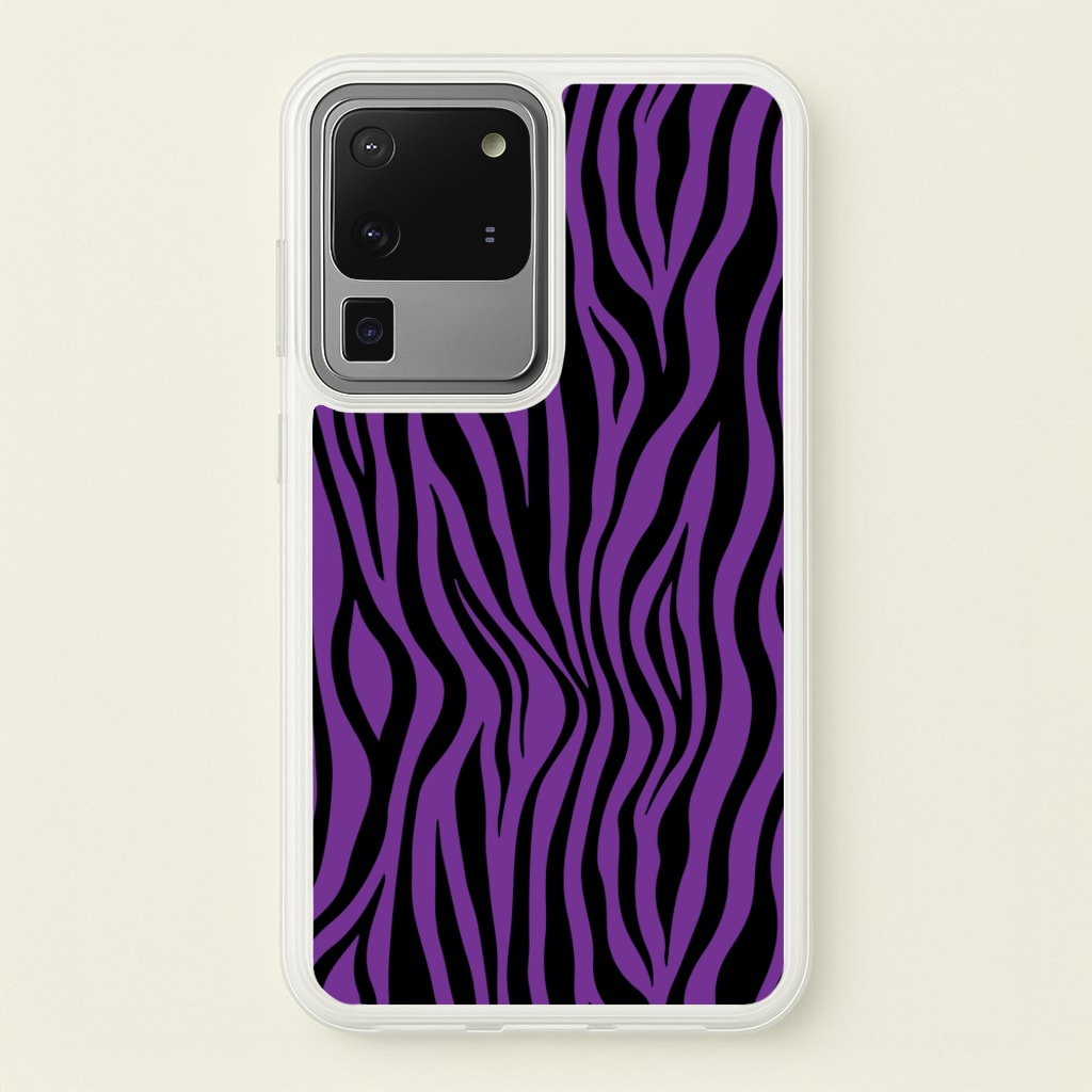 Purple Zebra - Animal Patterns - Animal Patterns Phone Case for Galaxy S20 Ultra