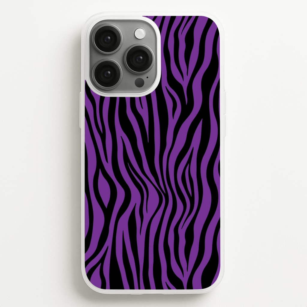 Purple Zebra - Animal Patterns - Animal Patterns Phone Case for iPhone 13 Pro Max