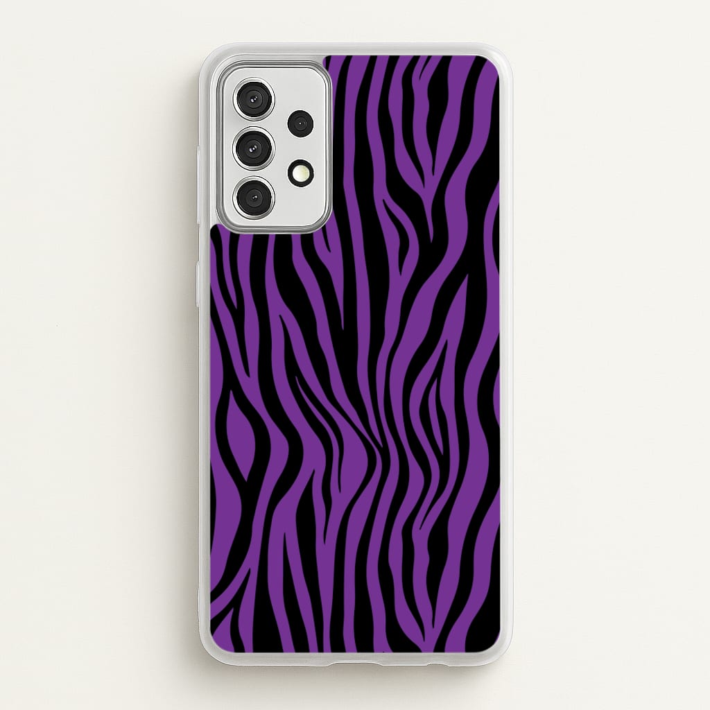 Purple Zebra - Animal Patterns - Animal Patterns Phone Case for Galaxy A52 / A52s
