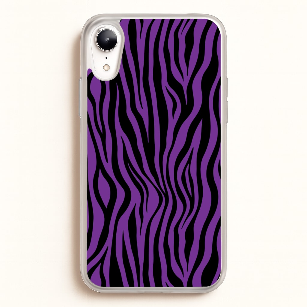 Purple Zebra - Animal Patterns - Animal Patterns Phone Case for iPhone XR