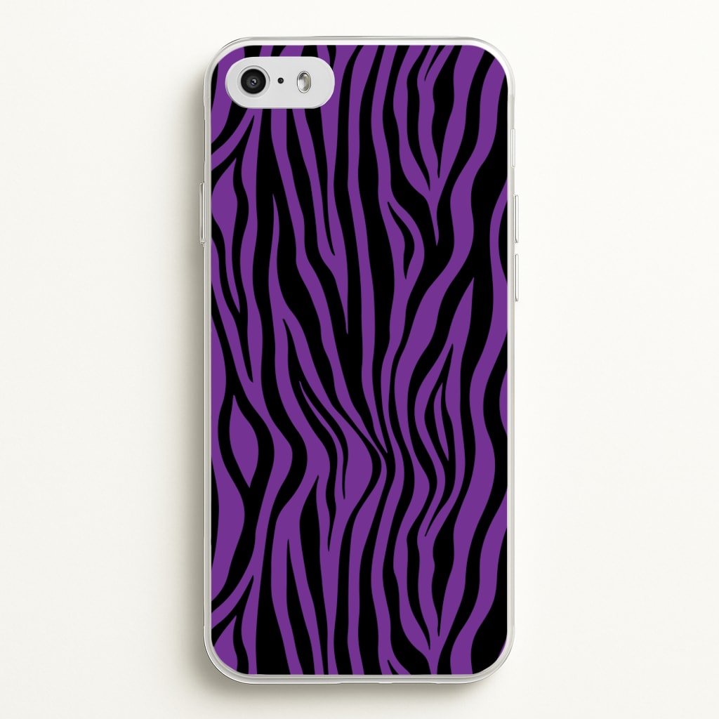 Purple Zebra - Animal Patterns - Animal Patterns Phone Case for iPhone 5 / 5s / SE 2016
