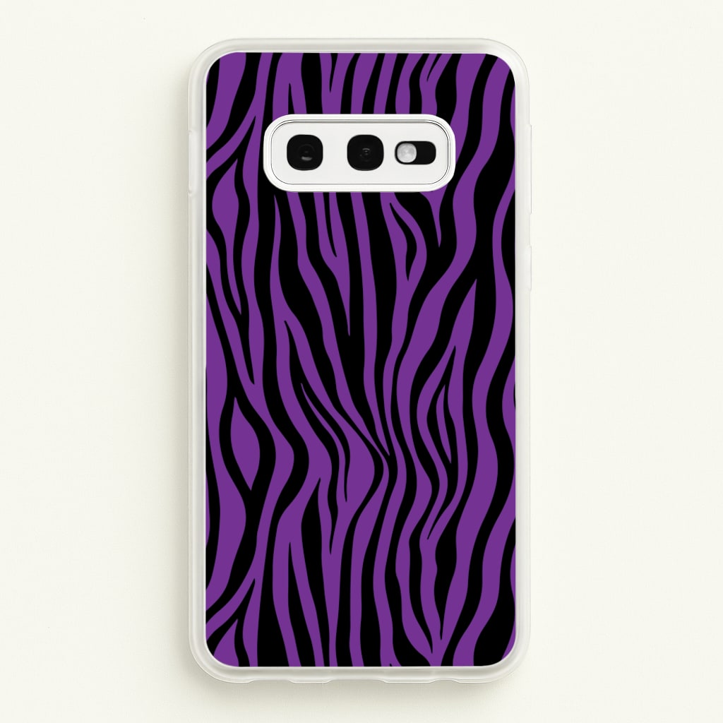 Purple Zebra - Animal Patterns - Animal Patterns Phone Case for Galaxy S10e