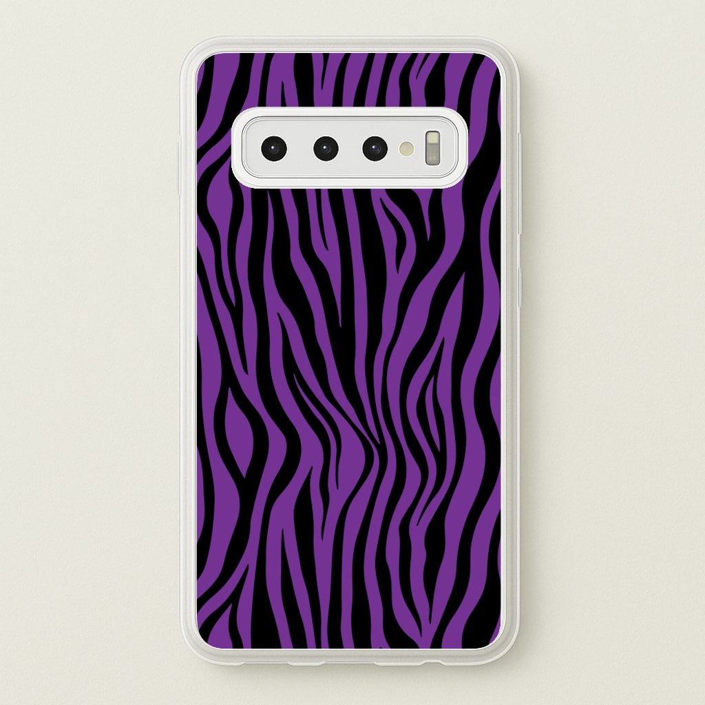 Purple Zebra - Animal Patterns - Animal Patterns Phone Case for Galaxy S10 Plus
