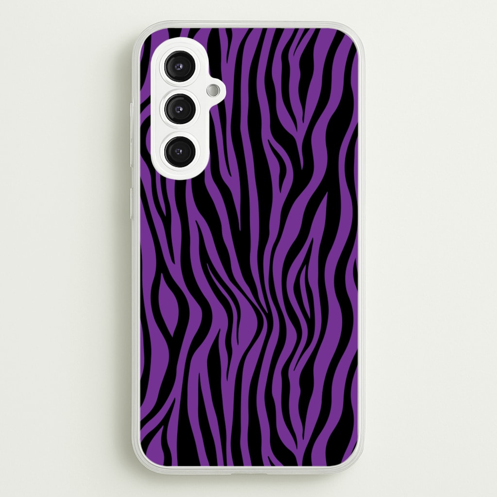 Purple Zebra - Animal Patterns - Animal Patterns Phone Case for Galaxy S23FE