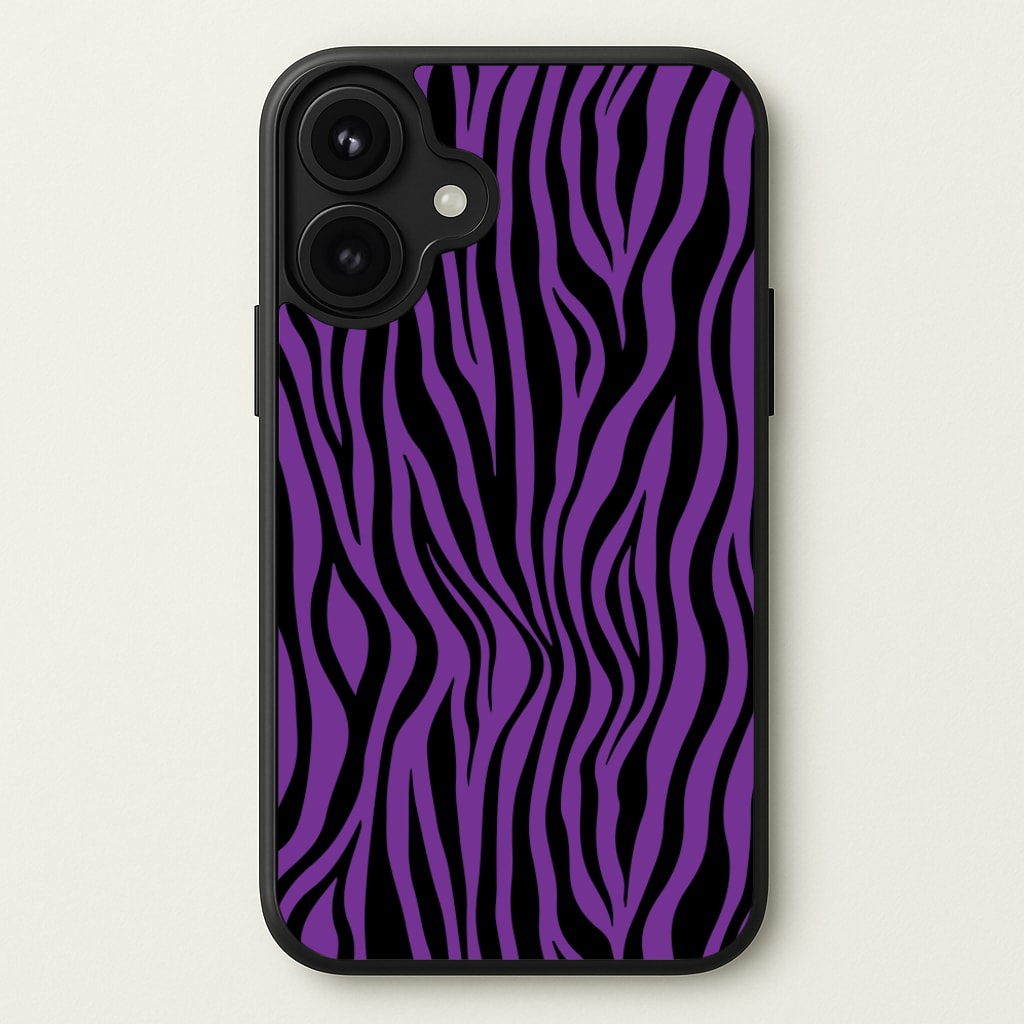 Purple Zebra - Animal Patterns Phone Case for iPhone 17