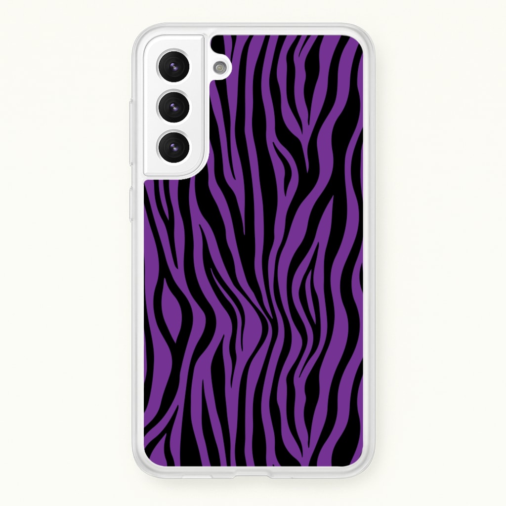 Purple Zebra - Animal Patterns - Animal Patterns Phone Case for Galaxy S21FE