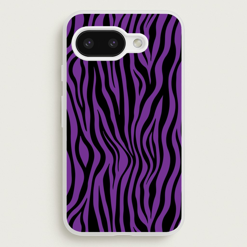 Purple Zebra - Animal Patterns - Animal Patterns Phone Case for Google Pixel 9a