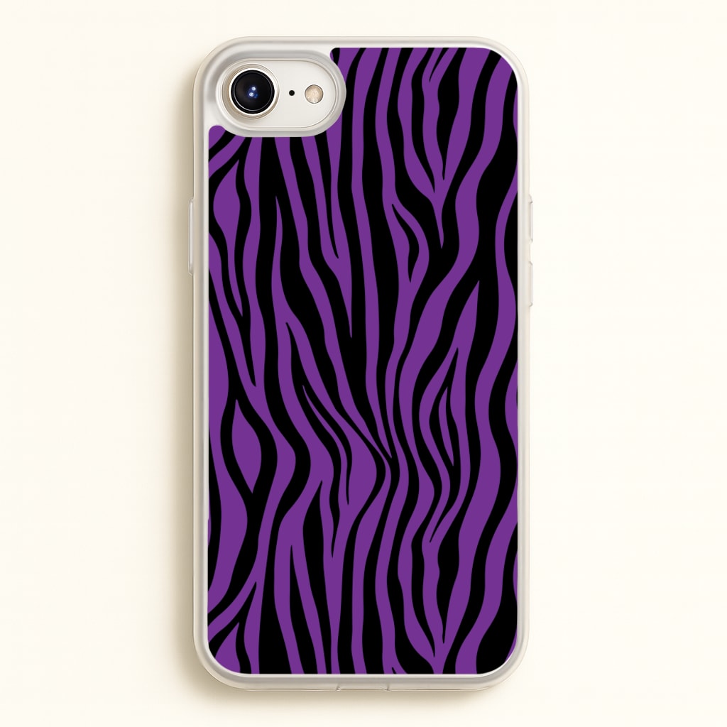 Purple Zebra - Animal Patterns - Animal Patterns Phone Case for iPhone 6 / 7 / 8 / SE