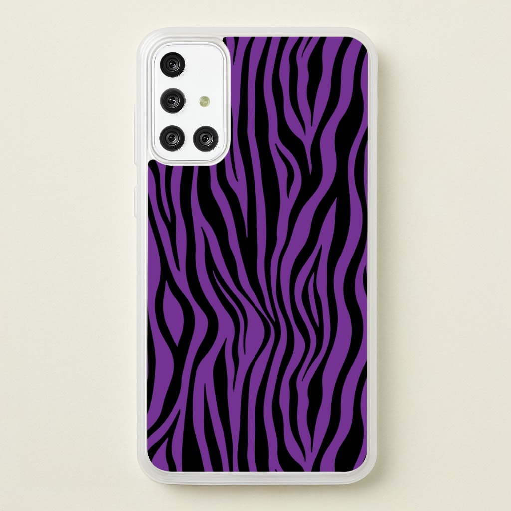 Purple Zebra - Animal Patterns - Animal Patterns Phone Case for Galaxy A71