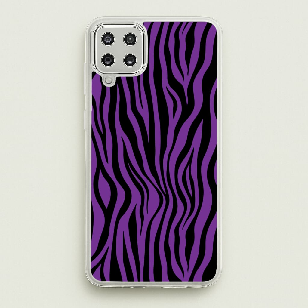 Purple Zebra - Animal Patterns - Animal Patterns Phone Case for Galaxy A12