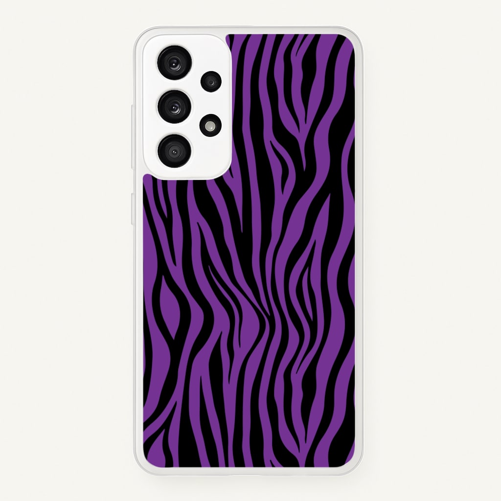 Purple Zebra - Animal Patterns - Animal Patterns Phone Case for Galaxy A53
