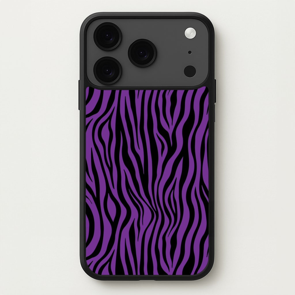 Purple Zebra - Animal Patterns Phone Case for iPhone 17 Pro Max