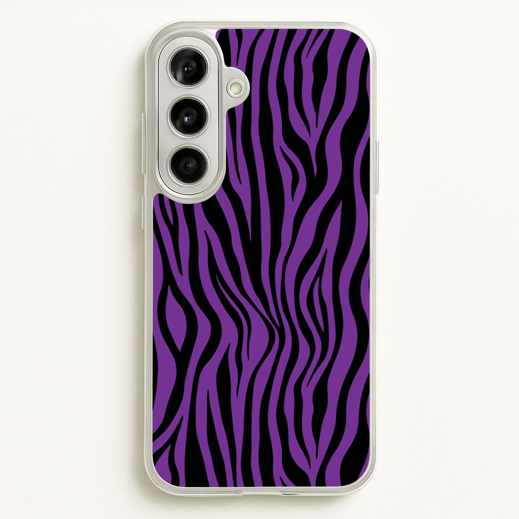 Purple Zebra - Animal Patterns - Animal Patterns Phone Case for Galaxy A56
