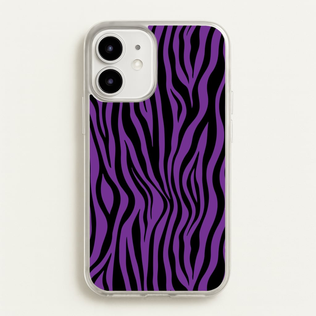 Purple Zebra - Animal Patterns - Animal Patterns Phone Case for iPhone 12 / 12 Pro