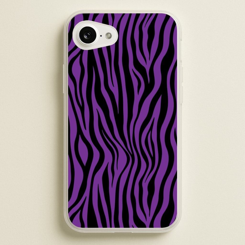 Purple Zebra - Animal Patterns - Animal Patterns Phone Case for iPhone 16e