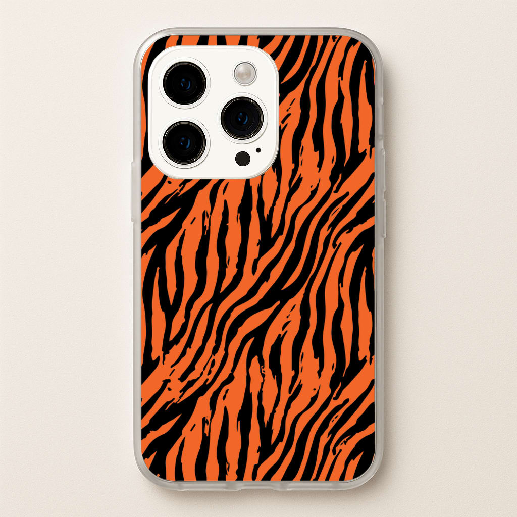 Tiger - Animal Patterns - Animal Patterns Phone Case for iPhone 15 Pro