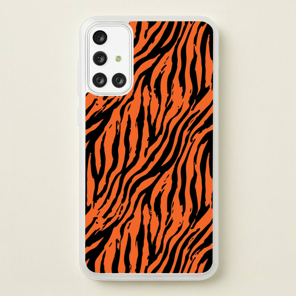 Tiger - Animal Patterns - Animal Patterns Phone Case for Galaxy A71