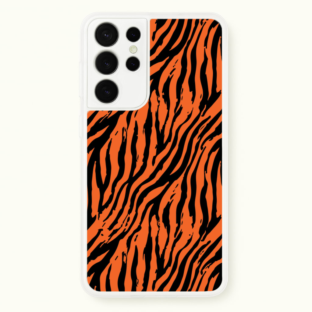 Tiger - Animal Patterns - Animal Patterns Phone Case for Galaxy S21 Ultra