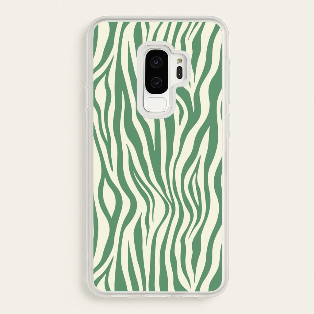 Green Zebra - Animal Patterns - Animal Patterns Phone Case for Galaxy S9 Plus