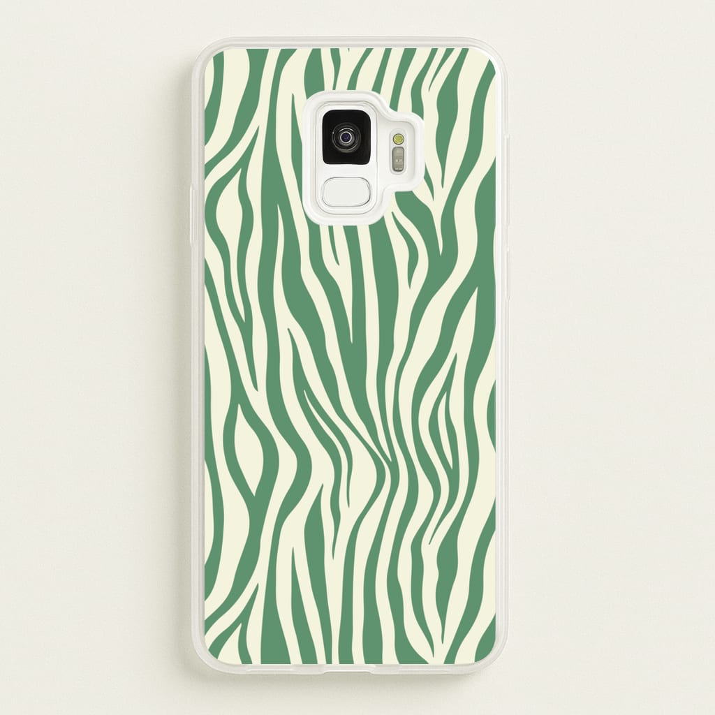 Green Zebra - Animal Patterns - Animal Patterns Phone Case for Galaxy S9
