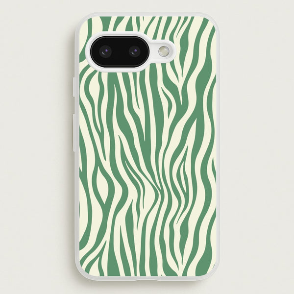 Green Zebra - Animal Patterns - Animal Patterns Phone Case for Google Pixel 9a