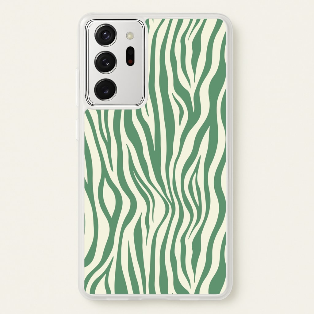 Green Zebra - Animal Patterns - Animal Patterns Phone Case for Galaxy Note 20 Ultra