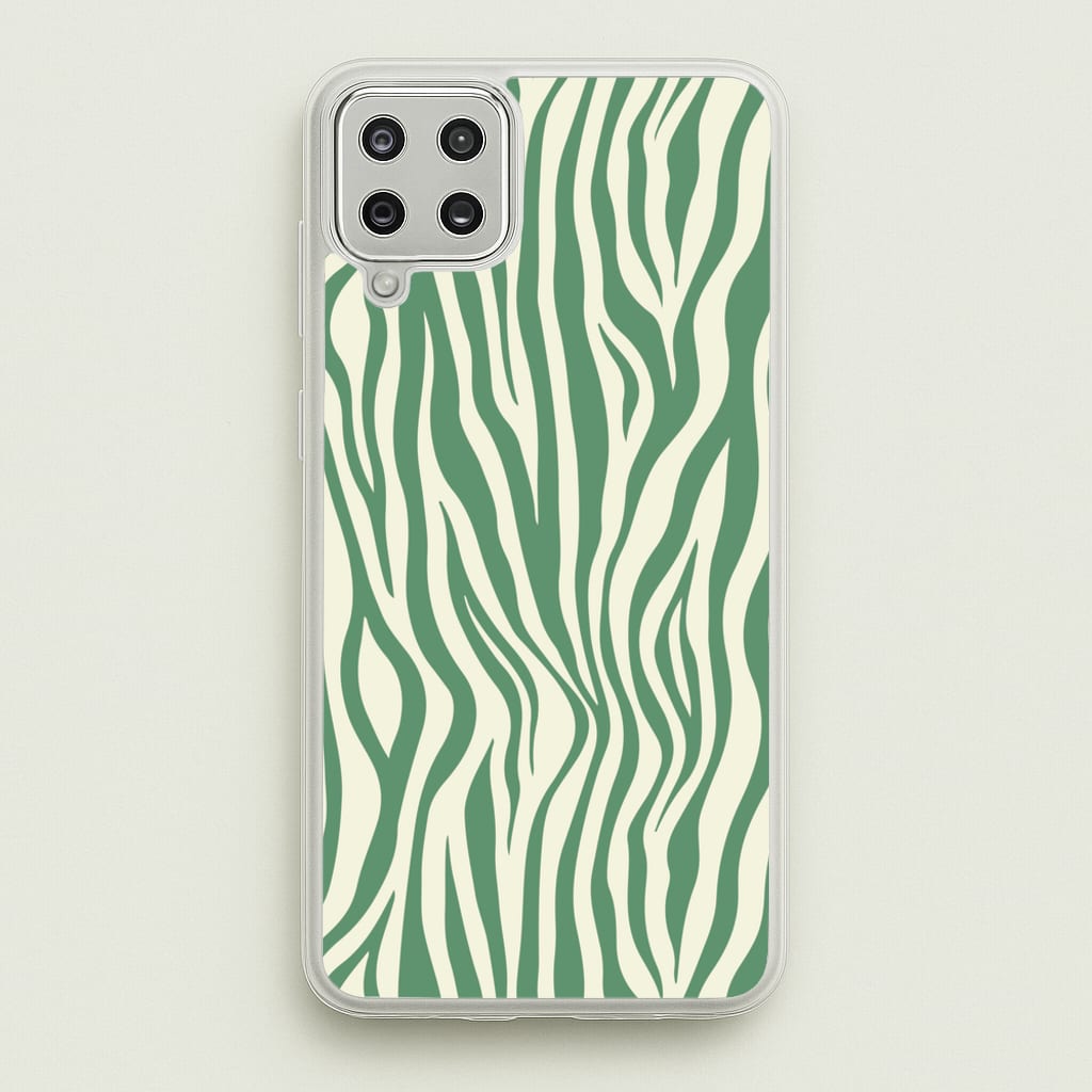 Green Zebra - Animal Patterns - Animal Patterns Phone Case for Galaxy A12