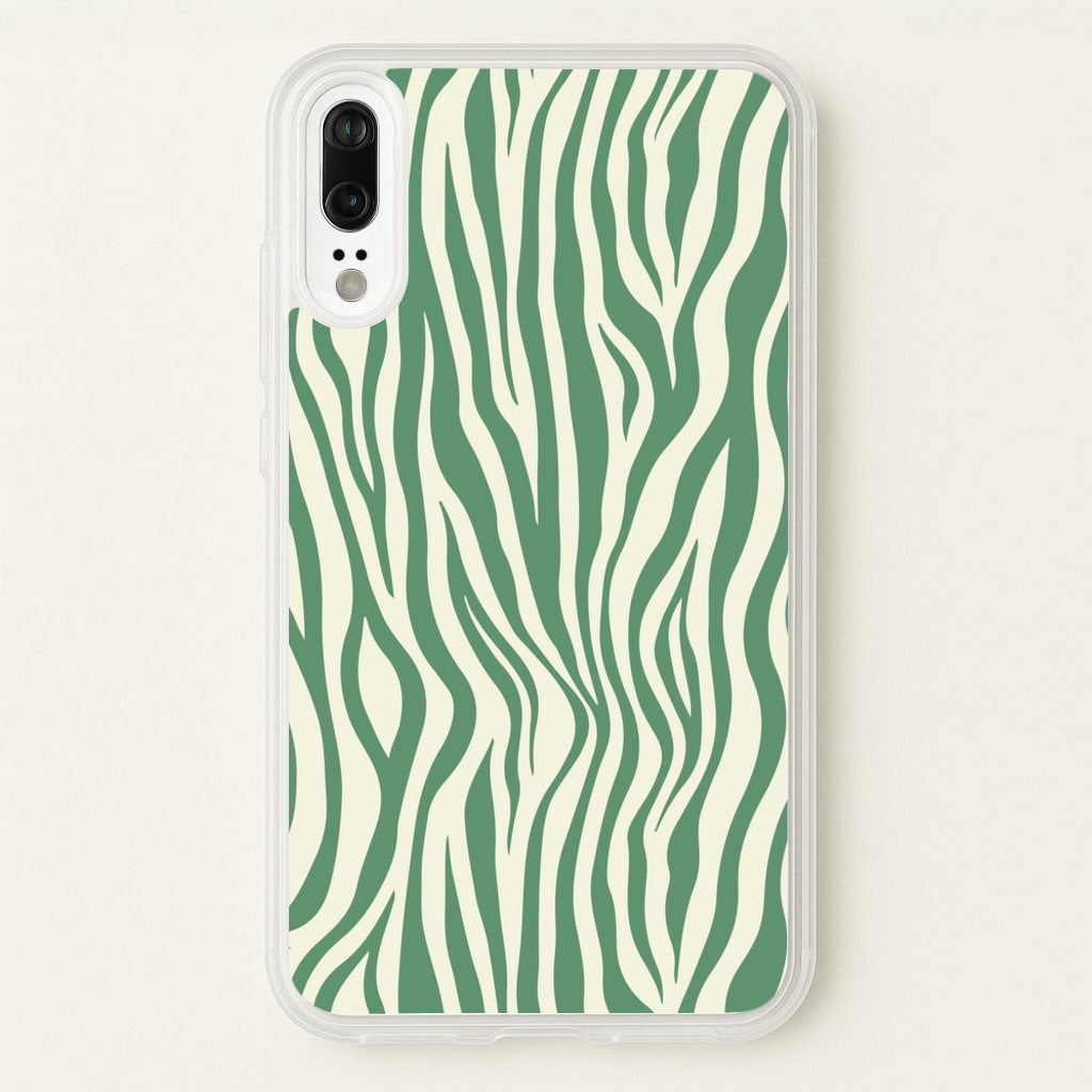 Green Zebra - Animal Patterns - Animal Patterns Phone Case for Huawei P20