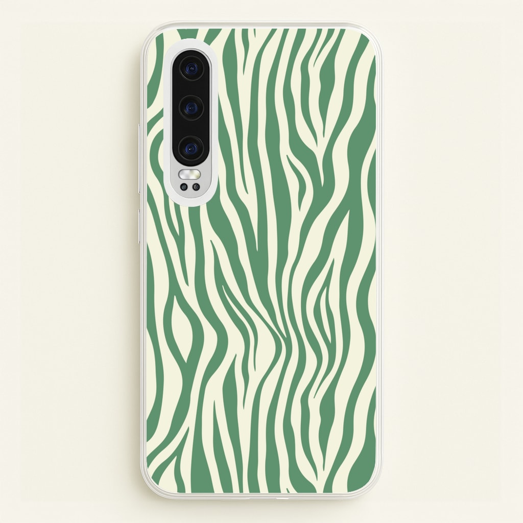 Green Zebra - Animal Patterns - Animal Patterns Phone Case for Huawei P30