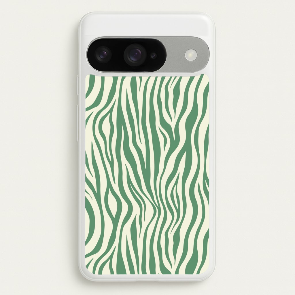 Green Zebra - Animal Patterns Phone Case for Google Pixel 10 / 10 Pro
