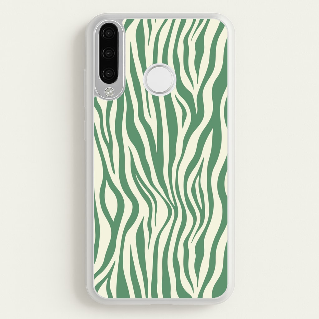 Green Zebra - Animal Patterns - Animal Patterns Phone Case for Huawei P30 Lite