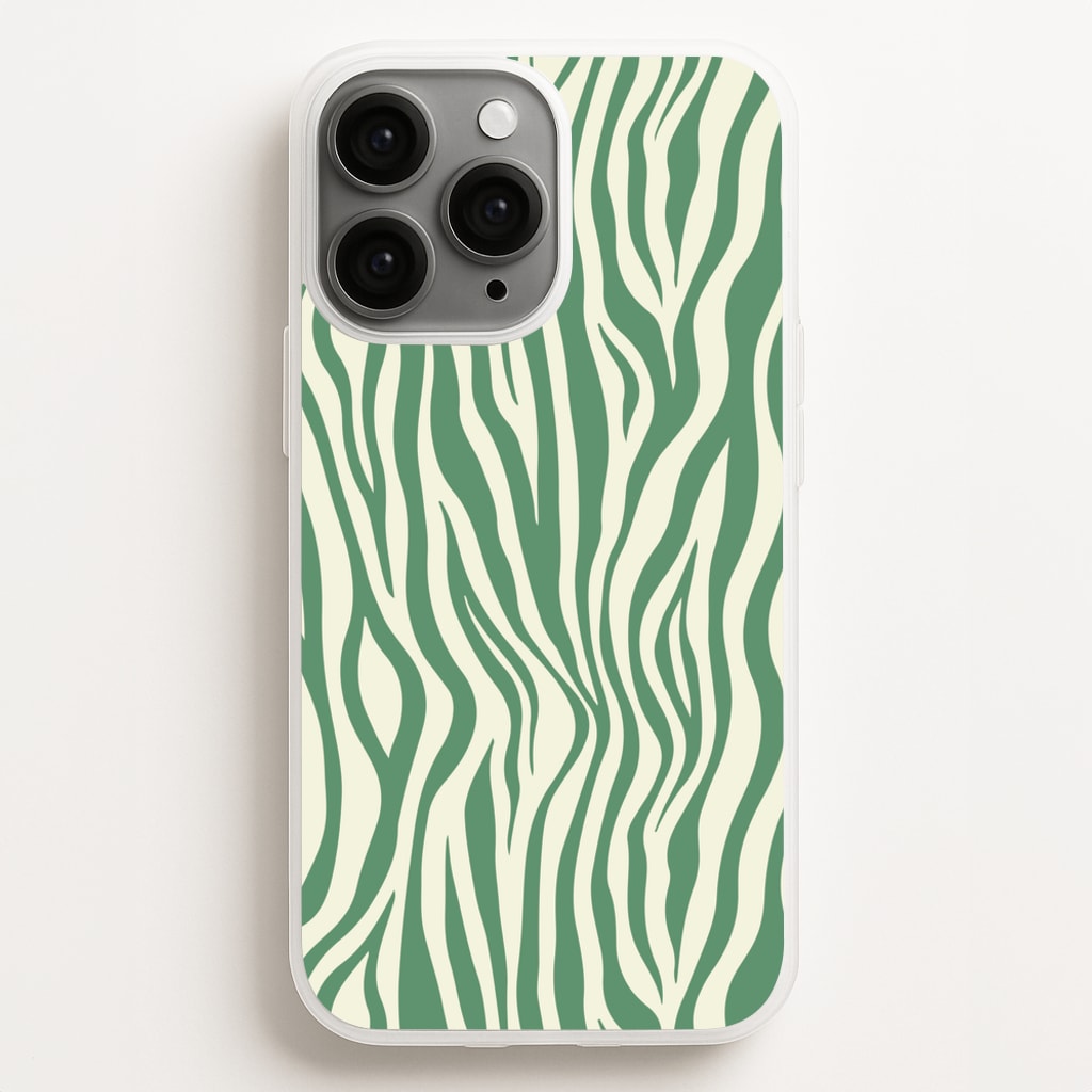 Green Zebra - Animal Patterns - Animal Patterns Phone Case for iPhone 11 Pro