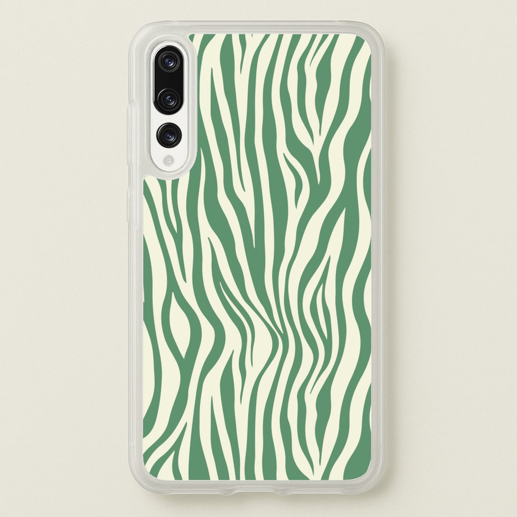 Green Zebra - Animal Patterns - Animal Patterns Phone Case for Huawei P20 Pro