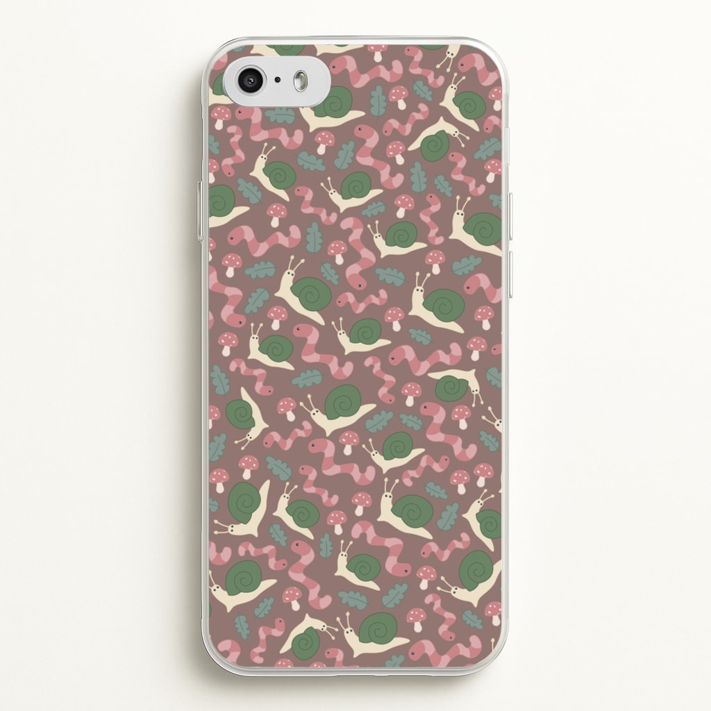Snails - Animal Patterns - Animal Patterns Phone Case for iPhone 5 / 5s / SE 2016