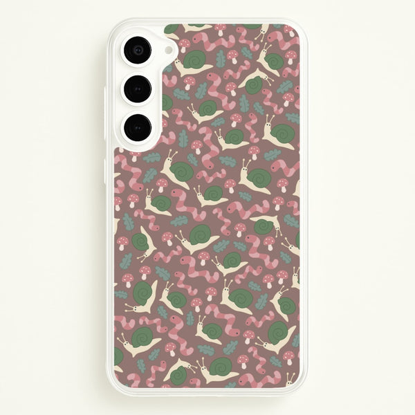 Snails - Animal Patterns - Animal Patterns Phone Case for Galaxy S23 Plus