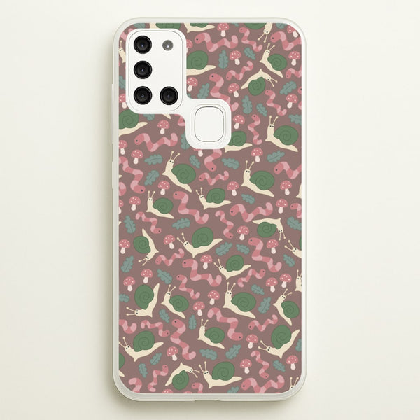 Snails - Animal Patterns - Animal Patterns Phone Case for Galaxy A21s