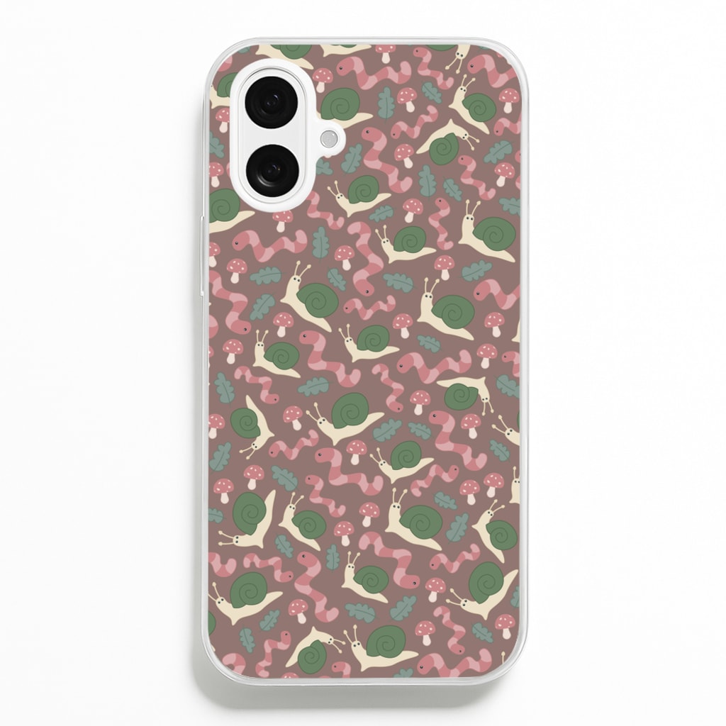 Snails - Animal Patterns - Animal Patterns Phone Case for iPhone 16 Plus