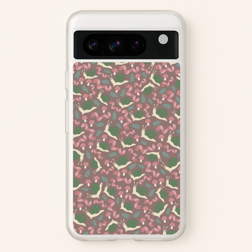 Snails - Animal Patterns - Animal Patterns Phone Case for Google Pixel 8 Pro