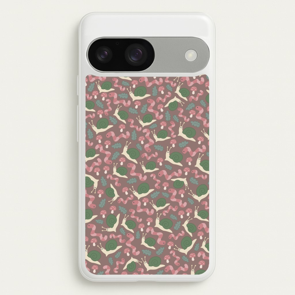 Snails - Animal Patterns - Animal Patterns Phone Case for Google Pixel 9 / 9 Pro