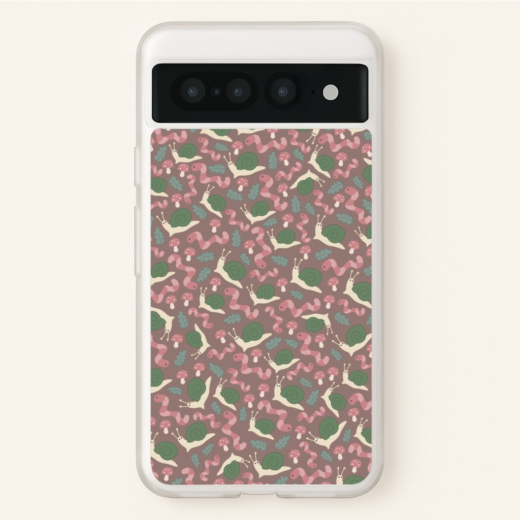 Snails - Animal Patterns - Animal Patterns Phone Case for Google Pixel 7 Pro