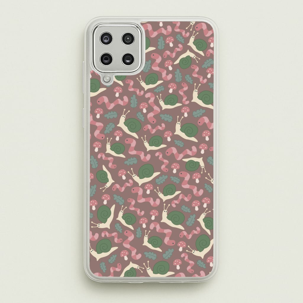 Snails - Animal Patterns - Animal Patterns Phone Case for Galaxy A12