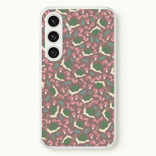 Snails - Animal Patterns - Animal Patterns Phone Case for Galaxy S24 Plus