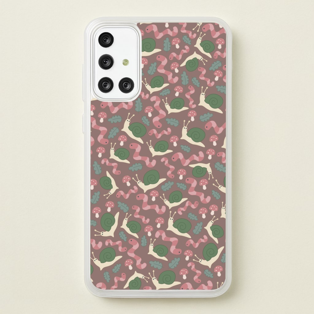 Snails - Animal Patterns - Animal Patterns Phone Case for Galaxy A71