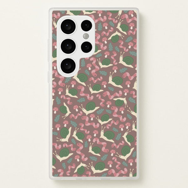 Snails - Animal Patterns - Animal Patterns Phone Case for Galaxy S24 Ultra