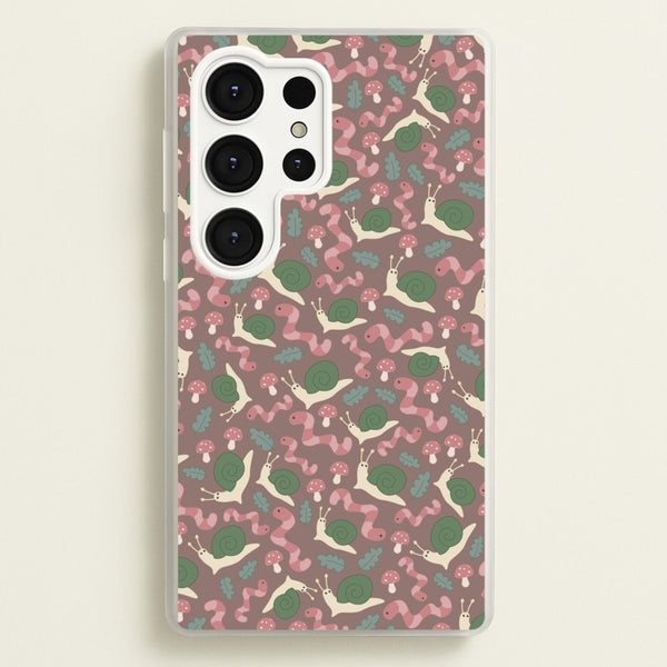Snails - Animal Patterns - Animal Patterns Phone Case for Galaxy S25 Ultra