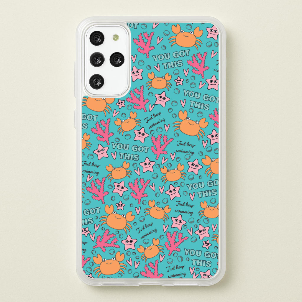 Crabs - Animal Patterns - Animal Patterns Phone Case for Galaxy S20 Plus