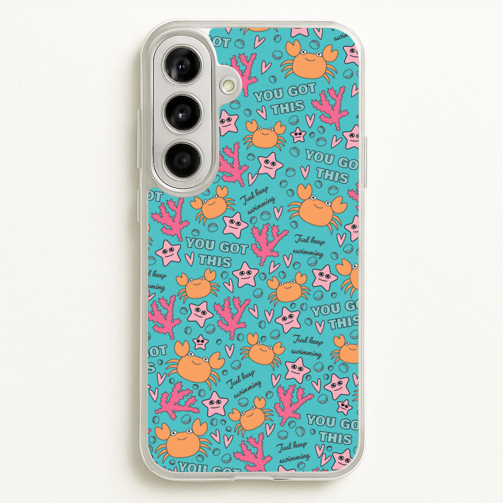 Crabs - Animal Patterns - Animal Patterns Phone Case for Galaxy A56