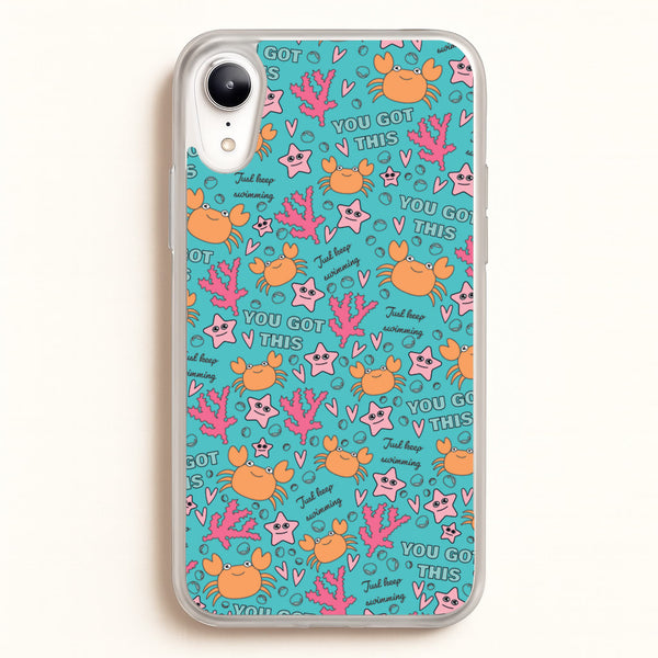 Crabs - Animal Patterns - Animal Patterns Phone Case for iPhone XR
